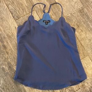 J crew blue scallop tank top size 00